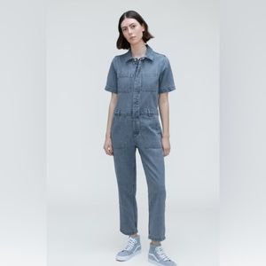 NWT Everlane Supersoft Jean Coverall Jumpsuit